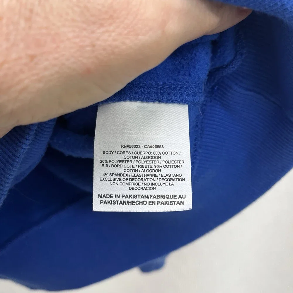 Vtg Nike Embroidered Mini‎ Swoosh Blue Sweatshirt 90’s Large Grunge